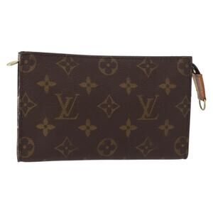LOUIS VUITTON Monogram Bucket PM Accessory Pouch LV Auth 157041